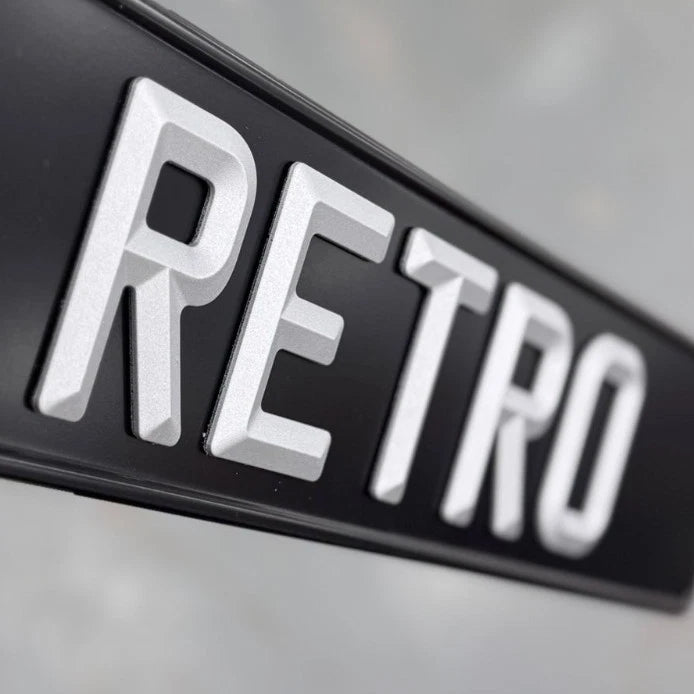 4D RETRO MATT BEVEL PLATES RETRO