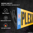 PLEXICLICK® ORIGINAL Number Plate Holder for Cars - Frameless Invisible - Blac