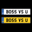 Personlised Number Plates  -BO55 VS U-Plate Zilla