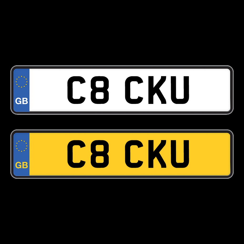Premium Personlised Number Plates  | C8 CKU-Plate Zilla