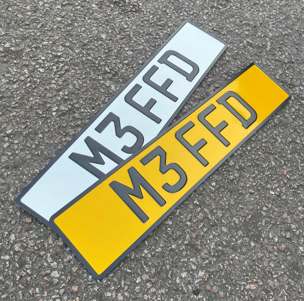  Pressed Aluminium Number Plates