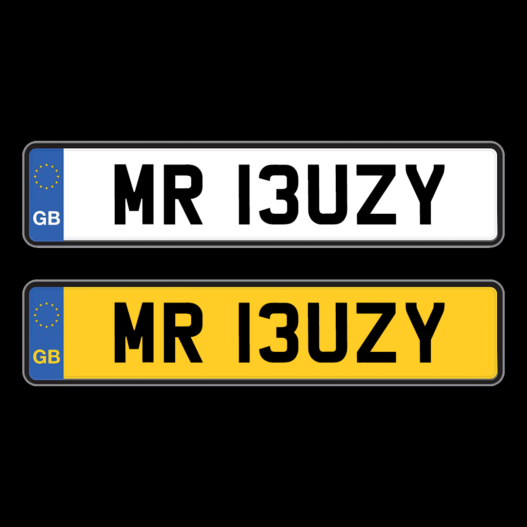 Number Plates - MR 13UZY-Plate Zilla