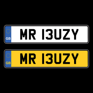 Number Plates - MR 13UZY-Plate Zilla
