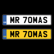 number Plates - MR 70MAS-Plate Zilla