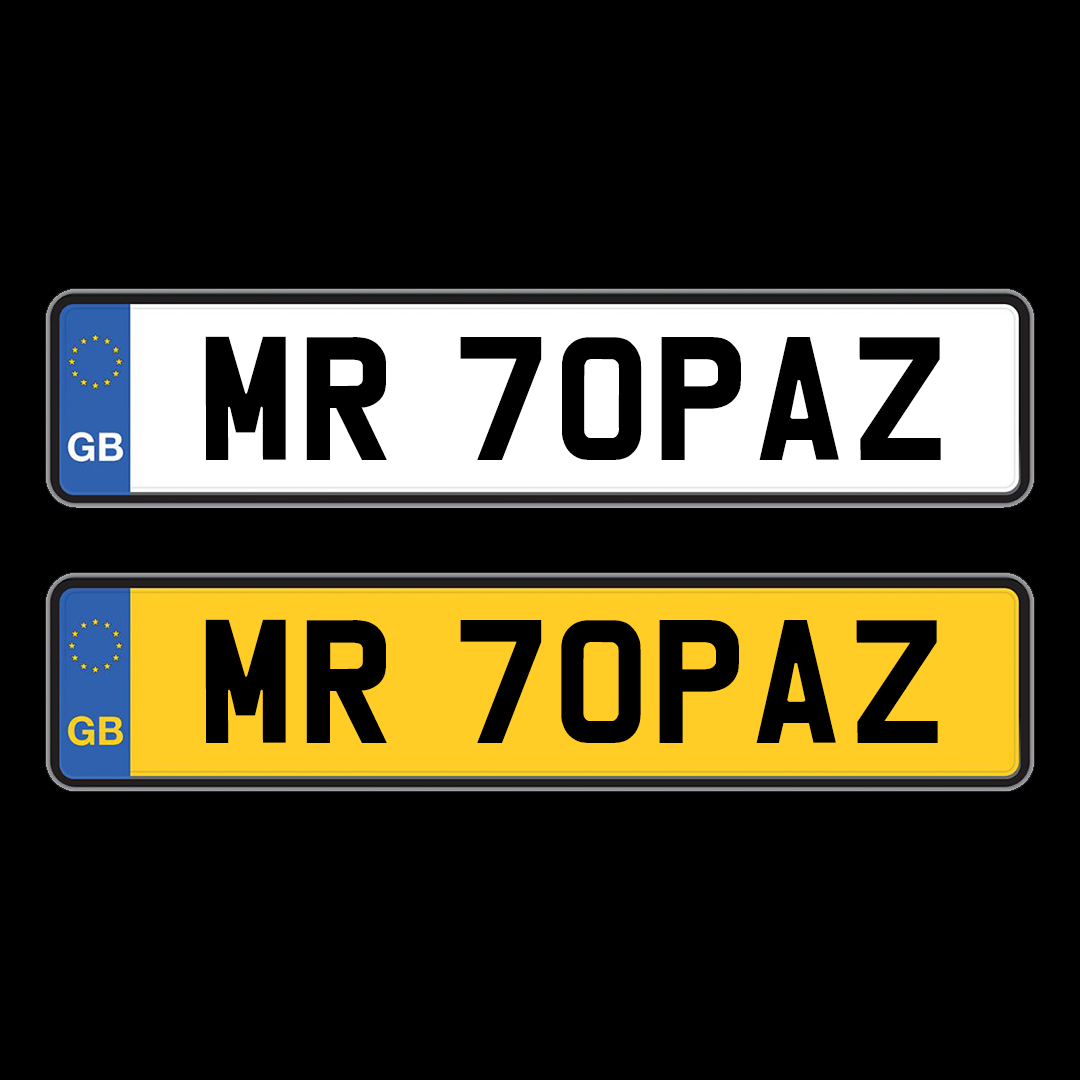 Number plates-MR 70PAZ-Plate Zilla