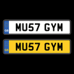 Number Plates | MU57 GYM (POA)-Plate Zilla