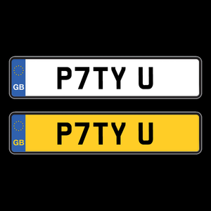 Private Number Plates | P7TY U (POA)-Plate Zilla