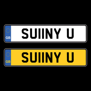 Private plates UK | SU11NY U-Plate Zilla