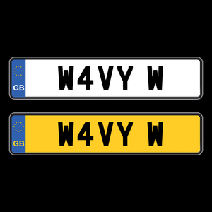 Pressed Number Plates | Plate Zilla | W4VY W-Plate Zilla