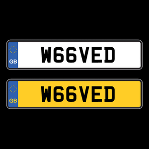 Best Pressed Number Plates | Plate Zilla | W66VED-Plate Zilla