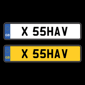 Pressed Number Plates | X 55HAV (POA)-Plate Zilla