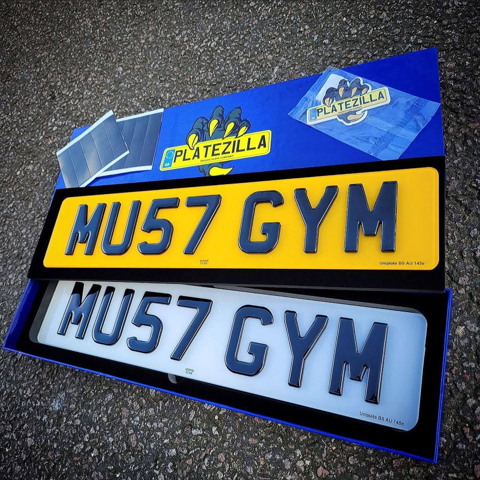 Personalised Number Plate Gift | 5D Gel Number Plates