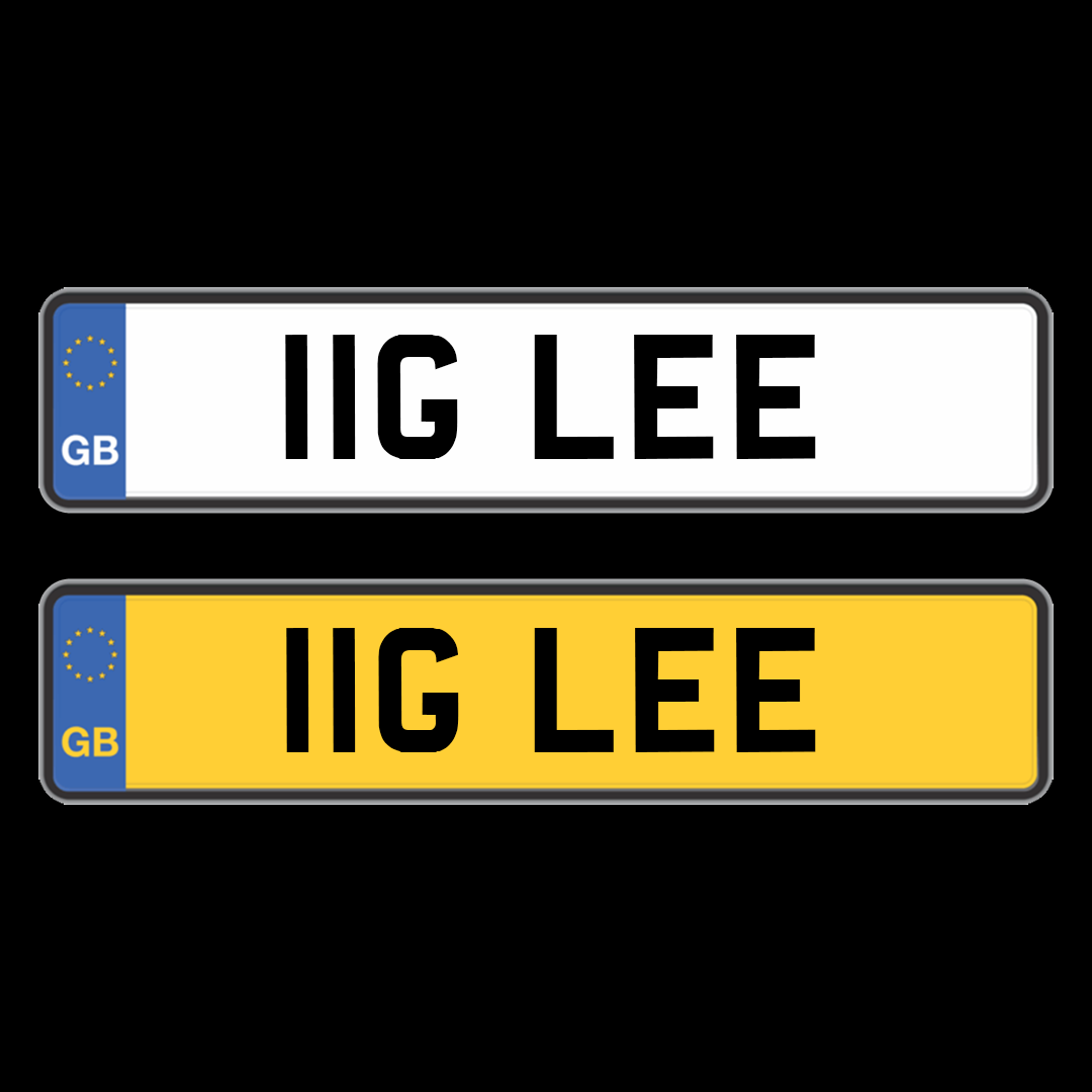 Number plates in UK