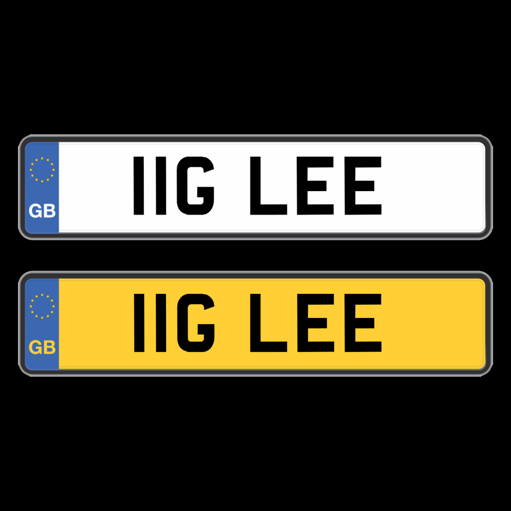 Number plates in UK