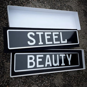 Vintage Metal Pressed Show Plates