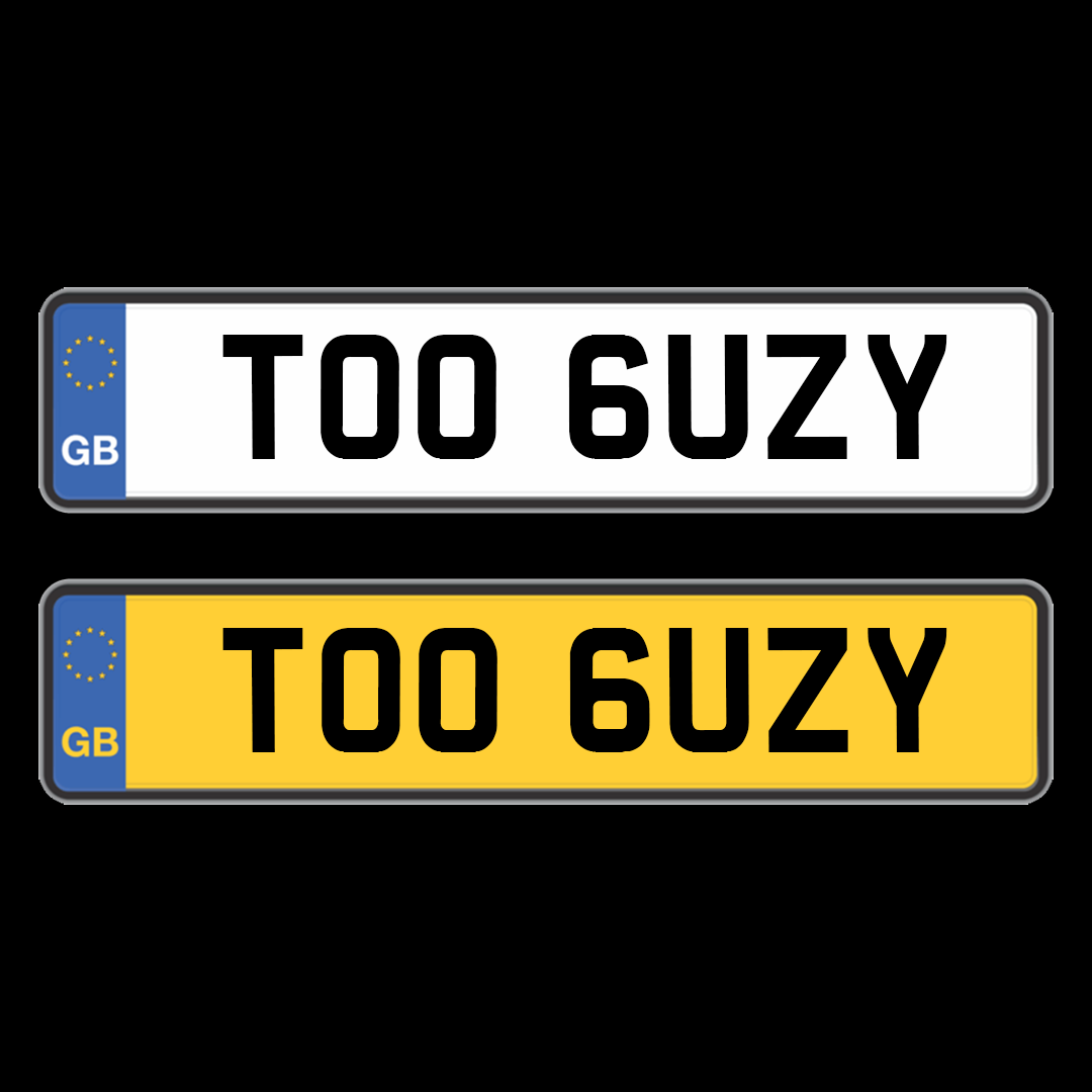 Private Registration Plates | Number Plates | TOO 6UZY (POA)-Plate Zilla